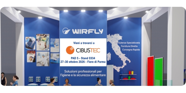 Wirfly a Cibus Tec 2026: ci vediamo a Parma dal 27 al 30 ottobre